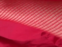 Blonde MILF with big tits masturbates alone with big toys