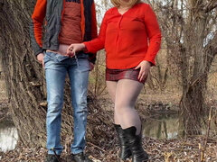 My mother-in-law made me pee in a open place