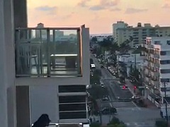 neighbors caught having sex on balcony