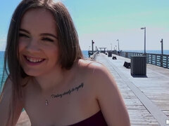 아마추어, 해변, 큰 음경, 오랄섹스, 흑갈색 머리, 야외의, 셀카, 공개적인