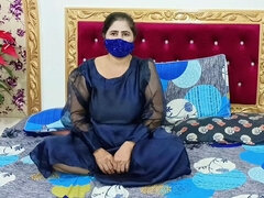 Sexy Mature Lady Fucking Pussy with Large Dildo with Urdu Hindi Dirty Talking
