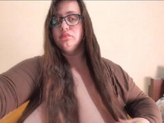 素人, ぽっちゃり, デカパイ, 茶髪の, フェティッシュ