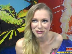 hot blonde MILF Claudia gangbang porn