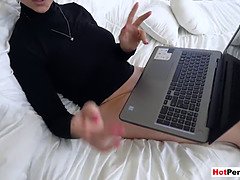 Annoyed cougar stepmother fucks her innocent stepson