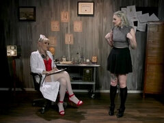 Hospital Policy: Nurse Lena Gives Arielle a Naughty Check Up