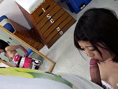 69, 아시안, 크림파이, 하드코어, 일본인, 유혹된, 청소년, 젖가슴