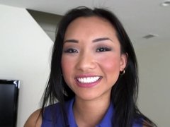 Asian Alina Li get fucked from behind & swallows nut in pov