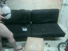 Cleaning the Basement Couch and Then Masturbating E Play Stream 05-07-23