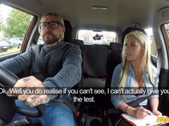 Fake Driving School - Busty Blonde Is Cum Hungry On Test 1 - Barbie Sins