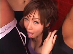 Aziatisch, Pijpbeurt, Groepseks, Japaans, Gezichtspunt