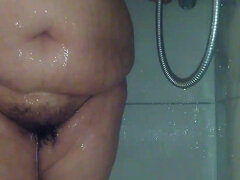 Store smukke kvinder, Tysk, Behåret, Ældre kvinde, Bad, Solo