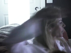 Alexis Fawxx & her stepson have a wild movie night with lingerie and homemade fun