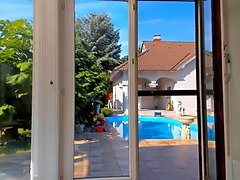 Velké kozy, Honění, Masturbace, Venku, Pička, Svěšená prsa, Stříkání, Webkamera