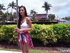 Gianna Dior's first time on the streets of Miami: Bang Bus Interviews!