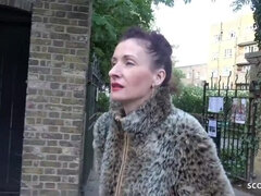 GERMAN SCOUT - SKINNY REDHEAD MATURE SCARLETT TALK TO FUCK AT STREET CASTING