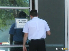 Two bosses Kendra Lust and Phoenix Marie sucking and fucking cocks all over the office