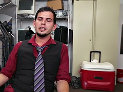 アナル, 黒人, フェラチオ, 黒人, ゲイ, ハードコア, 異人種間, オフィス