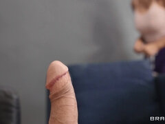 Fuck Me Futanari: Monster cock JMac nails Busty Brunette Babe Armani Black