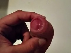 foreskin play and cum