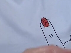 Receiving a Oily Lubed Handjob While Wife Talks to Her Friend Full Video