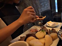 Πίπα, Μελαχροινή, Συνδυασμός, Χύσιμο, Πόδια, Μαλακία, Πρώτου προσώπου, Βυζιά