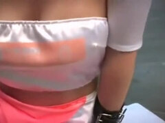 Seducing Japanese female in mad hardcore scene