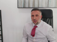 Sexy Kylie Kingston determined to leave the room with a full-time position