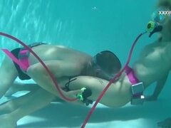 David and Samantha Cruz underwater hard-core romp