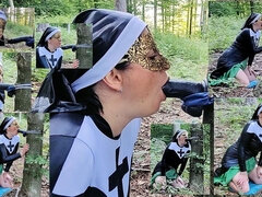 아마추어, 오랄섹스, 딜도, 나이든, 신부, 야외의, 쳐진 젖가슴