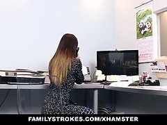 Bambi Brooks: Stepdaughter's full-time slut job turned into a hardcore full-time sex tape