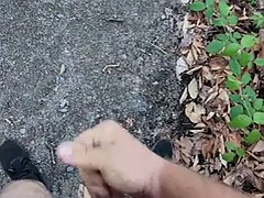 Grande cazzo, Schizzo di sborra, Gay, Masturbazione, All'aperto, Pubblico, Solo