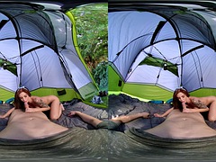 VR Conk Naughty Camping Sex With Redhead Hottie Lumi Ray VR Porn