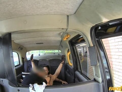 Stunning Hungarian babe gets creampied in london taxi