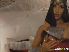 Huge Tits Babe Gets Naughty in Her Costume - Webcam