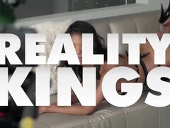 Watch Chad White and Giselle Palmer's natural big naturals take on Chad's King in The 34d - Reality HD