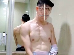 Gay chinese muscle clad superman solo