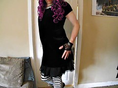 cd crossdresser solo masturbation goth