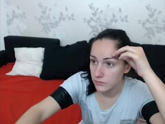 Amatør, Pik sutte, Brunette, Sædskud, Pik, Fodjob, Pov, Teenager