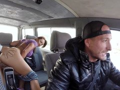 Big ass is revealed one time the panties are taken off it in the van