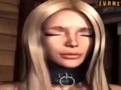 3d blonde hard sex and punish