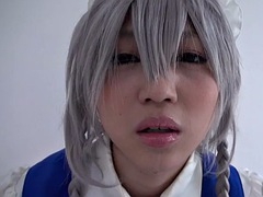 Sakuya Izayoi, please let me cum by snapping my fingers  a