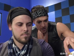 Zadok, Blondína, Brunetka, Obrovský, Prirodzené prsia, Pička, Natvrdo, Vlak