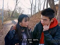 Hunt4k. small japanese tourist sakura jumped on a stranger's shaft in front of her boyfriend