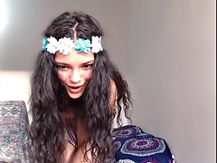 charming brunette teen sexy dance