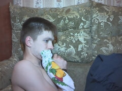 Teen guy woken up by loud moans of girlfriend getting banged