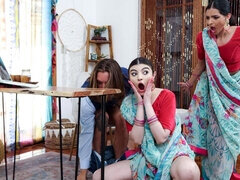 Hung dudes swing their cocks and make girls cum with ease