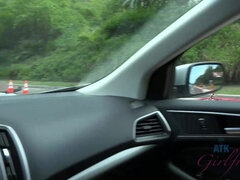 Amatorka, Blondynka, Na wolnym powietrzu, Punkt widzenia, Publiczny, Cipka, Ogolona, Cycki