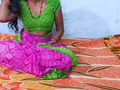 커플, 음식, 인도인, 마사지, 조그마한, 와이프