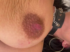 Who like nipple play and hard play with clips on my hard dark nipples