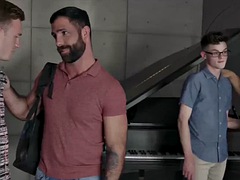 Icon Male - Hot handsome men Adam Ramzi and Jake Nicola had a hard kiss